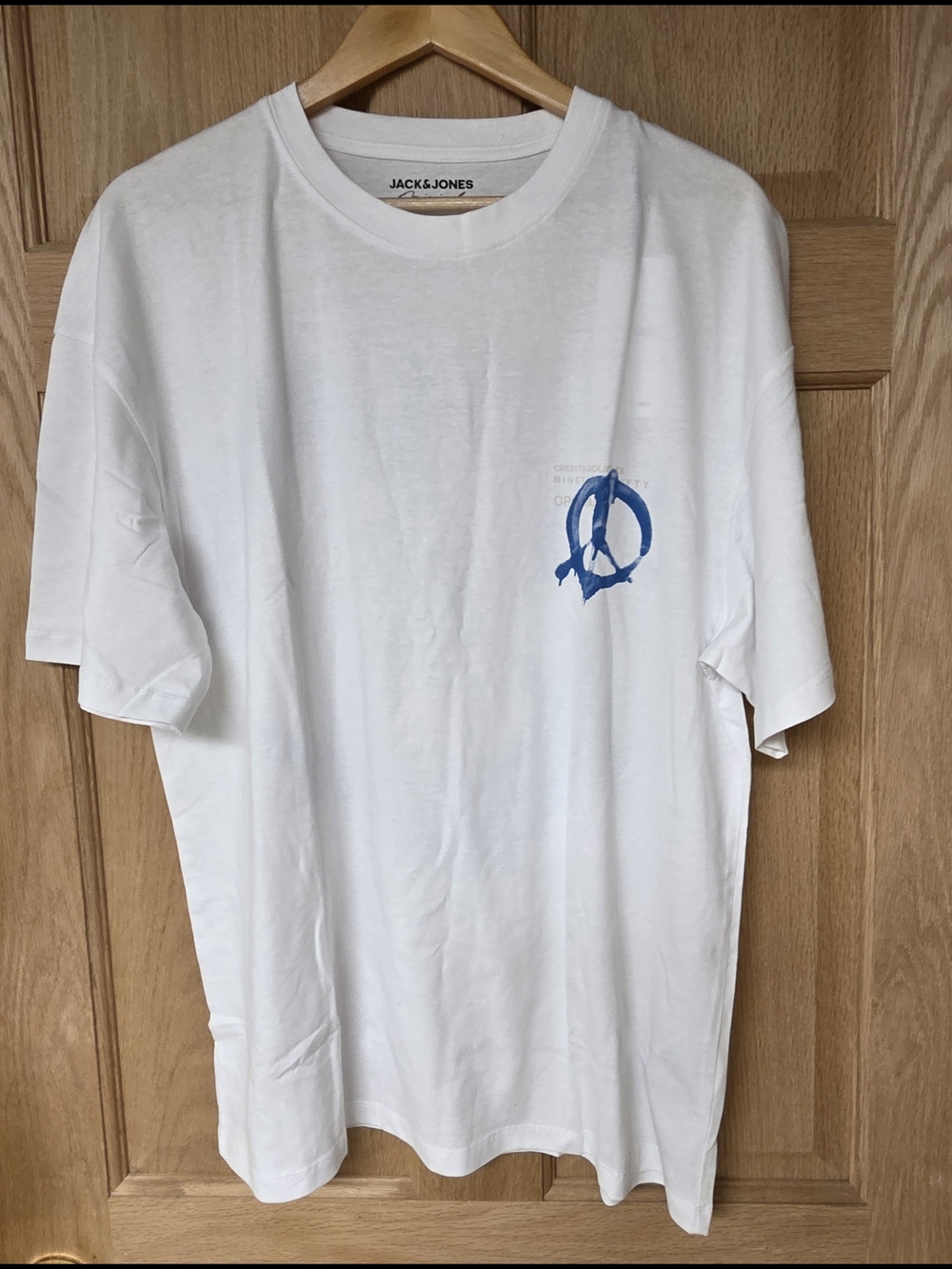 Jack & Jones White T-Shirt Size Large